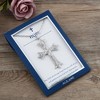 Anna-Kaci Silver Tone Crystal Rhinestone Cross Patonce Necklace with Message Card & Envelope Jewelry Gift - 3 of 4