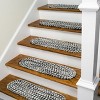Colonial Mills Howell Tweed Stair Treads - Black 8"x28" - 2 of 3