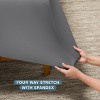 Premium 4 Way Microfiber Stretch Knit Sheet Set by Bare Home - 3 of 4
