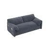 NicBex Couches for Living Room 63.8" Pull-Out Sofa Bed Multi-Functional Velvet Loveseat Sleeper Sofa Bed with Side Storage for Apartment - 2 of 4