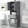 Tall Bathroom Storage Cabinet with Tilt-Out Laundry Hamper, Freestanding Organizer for Laundry Room or Bathroom-Maison Boucle - 3 of 4
