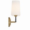 Crystorama Lighting Niles 2 - Light Sconce in  Black Forged/Modern Gold - 2 of 3