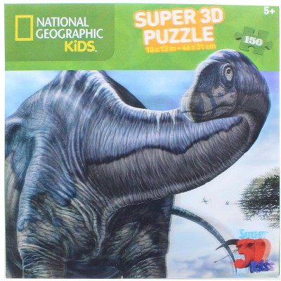 by National Geographic Kidicraft Ltd 500-Piece, Multi-Colour National Geographic Big Cats Initiative Tigers Super 3D Puzzle 