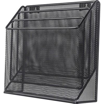 Lorell Organizer 3-Tier 12-3/4"Wx3-1/2"Dx11-1/2"H Black 84138