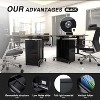 2/3/4-Drawer File Cabinet with Lock, Heavy Duty Metal Filing Cabinet for Letter/Legal/A4/F4 Documents, Vertical Storage for Home Office, - 4 of 4