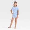 Girls' 3pc Printed Short Sleeve Pajama Set - Cat & Jack™ - 3 of 4