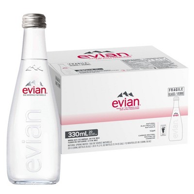 Evian Still Natural Spring Water - 11.1 Fl Oz Bottle (Pack of 20)