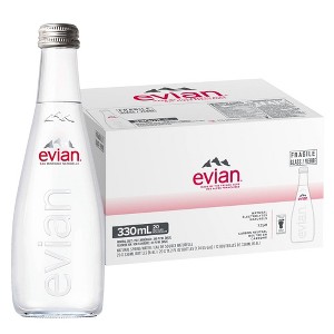 Evian Still Natural Spring Water - 11.1 Fl Oz Bottle (Pack of 20) - 1 of 4