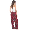 Casual Nights Women's Flannel Pajama Sleep Pants, Super Soft Plaid Pjs Bottoms - 3 of 4