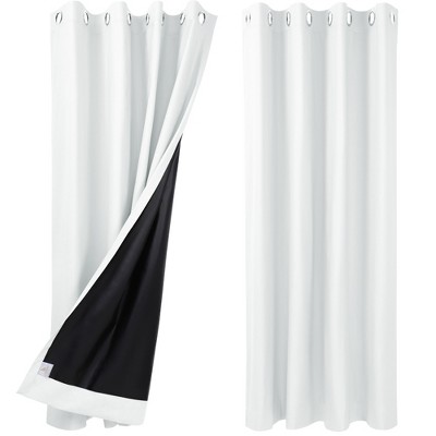 PiccoCasa Bedroom Thermal Insulated 100% Blackout Curtains 2 Panels