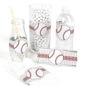 Big Dot of Happiness Batter Up - Baseball - DIY Party Supplies - Baby Shower or Birthday Party DIY Wrapper Favors & Decorations - Set of 15