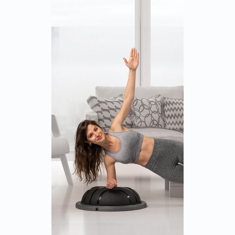LifePro Half Exercise Ball Trainer - Balance Ball for Exercise - Balance Ball Trainer - Stability Ball for Exercise, Full Body Workout Gray, 4 of 5