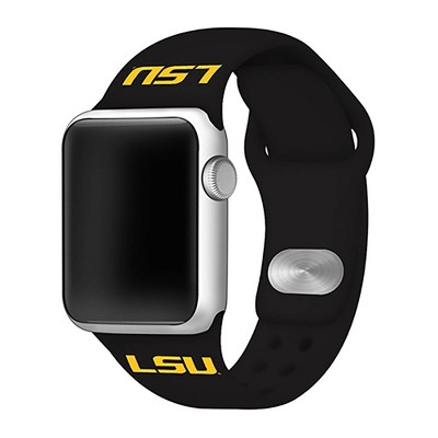 NCAA Louisiana State University Tigers Silicone Apple Watch Band 42mm