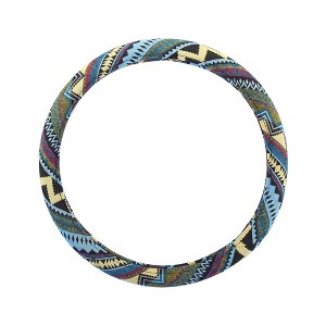 Unique Bargains Cars Trucks SUV Steering Wheel Cover Baja Style 36cm 14 Inch Multicolor 1 Pc - 1 of 4
