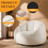 GYIIYUO 47" Giant Bean Bag Chair for Adults - Comfy Plush Shell Soft Accent Chair, Oversized Cozy Lounge Floor Sofa Reading Chair - 4 of 4