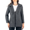 Alpine Swiss Emma Women's Wool Peacoat – Double-Breasted 3/4 Length Overcoat, Stylish & Warm Blazer for Fall & Winter - 2 of 4