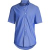 Lands' End School Uniform Men's Short Sleeve No Iron Pinpoint Dress Shirt - 3 of 4