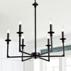 Bella Depot 28" Black Industrial Metal Chandelier Adjustable Pendant Light - 2 of 4