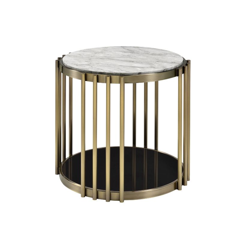Solstice Glam Accent End Table Antique Brass - HOMES: Inside + Out, 1 of 8