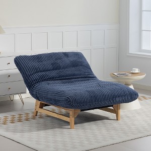 Racxily Bean Bag Chair for Adults, Accent Armless Lazy Sofa, Casual Single Sofa, Corduroy Fabric, For Living Room and Bedroom - 1 of 4