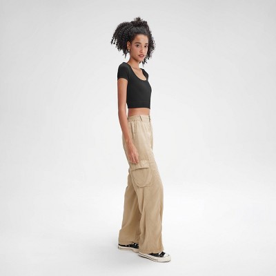 Women's High-Rise Straight Leg Cargo Pants - Wild Fable™