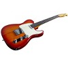 Monoprice Retro DLX Plus Solid Ash Electric Guitar - Cherry Burst, With Gig Bag, Ash Body, Maple Neck, Professionally Set-up in the US - Indio Series - image 4 of 4