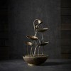 Rustic Metal Lotus Leaf Fountain 19.5"H - 3 of 4