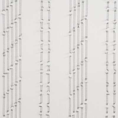 Ivory Cotton Jacquard Shower Curtain with Frayed Detailing, 72x72