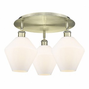 Cindyrella - 3 Light Flush Mount In Industrial Style-11 Inches Tall and 19.75 Inches Wide - 1 of 1