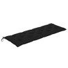 vidaXL Stacking Patio Bench with Cushion 62.6 in. Solid Teak Wood - 2 of 4