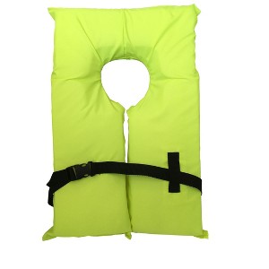 Hardcore Coast Guard approved life jackets. Type II keyhole life vest in classic May West style. Compliance flotation device. - 1 of 2