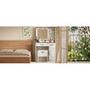 ACEPANO 31.5 in. W 2 Drawers Makeup Vanity Desk with Stool, Mirror & Adjustable Shelves For Bedroom-White - 4 of 4