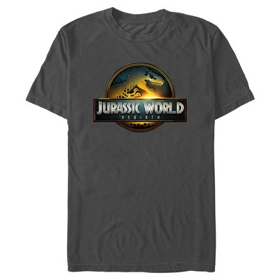 Men's Jurassic World: Rebirth Official Movie Logo  T-Shirt - Charcoal - 3X Large