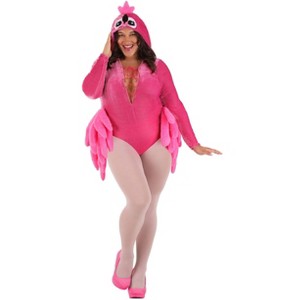 HalloweenCostumes.com Plus Size Women's Feisty Flamingo Costume | Adult Bird Costumes - 1 of 4