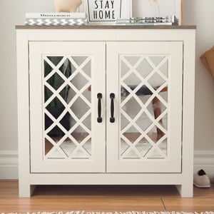 Galano 30.2 in. H x 30.9 in. W Wood Shoe Cabinet - 1 of 4