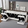 Modular Sectional Sleeper Sofa with Storage Seats, Convertible Sofa for Living Room - 4 of 4