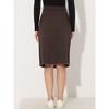 INSPIRE CHIC Women's Casual High Waist Back Slit Short Denim Skirts - 4 of 4