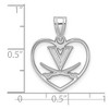 Black Bow Jewelry Sterling Silver Virginia Wahoos NCAA Pendant - 4 of 4