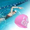 Unique Bargains Silicone Waterproof Letter Swimming Cap 1 Pc - 2 of 4