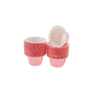 Unique Bargains Lace Disposable Baking Cups Coated Baking Paper 3.07"x1.77" 50 Pcs - 1 of 4