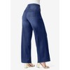 Roaman's Women's Plus Size 360° Stretch Wide-Leg Jean - 4 of 4