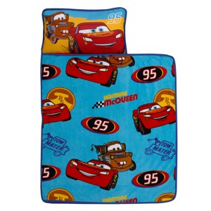 Disney Cars Radiator Springs Blue and Red Lightning McQueen and Tow-Mater Toddler Nap Mat - 1 of 4