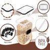 24-Piece Airtight Food Storage Container Set with Lids, BPA-Free, Plastic Leak-Proof Jars for Cereal, Flour, and Sugar - 2 of 4