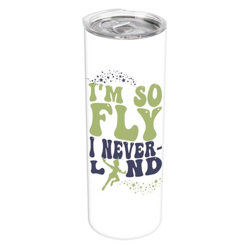 Elanze Designs I Am So Fly I Never Land Whimsical 20 ounce Stainless Steel Travel Tumbler with Lid For Your On The Go Beverages - image 1 of 4