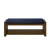 Accent Bench with Lower Shelf Shoe Rack, Padded Seating Bench, Modern Compact Bed End Bench with Storage - 4 of 4