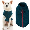 Gooby Zip Up Fleece Dog Sweater Lime, 2X - 2 of 2