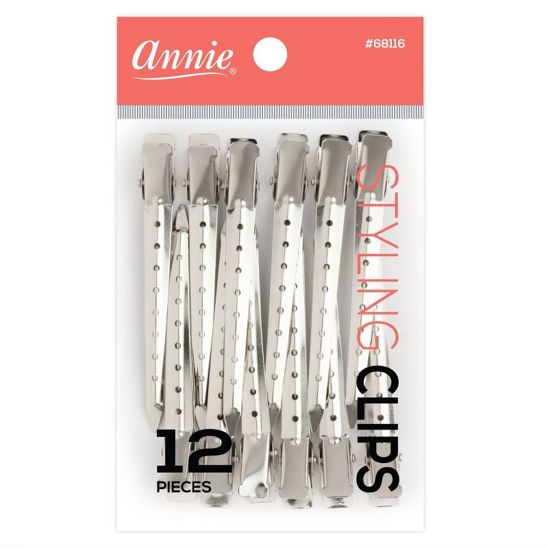 Annie International Metal Styling Hair Clips - 12ct, 1 of 5