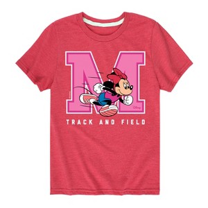 Boys' - Disney - Minnie Track And Field Short Sleeve Graphic T-Shirt - 1 of 4