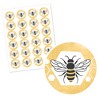 Big Dot of Happiness Little Bumblebee - Bee Baby Shower or Birthday Party Circle Sticker Labels - 24 Count - 2 of 4