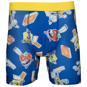 Mens SpongeBob SquarePants Krusty Krab Pizza Boxer Briefs in Pizza Box - 1 of 4